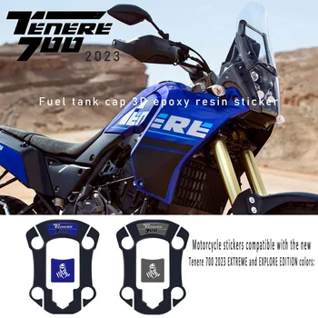 Наклейка из смолы на крышку топливного бака мотоцикла, 3D наклейка из эпоксидной смолы для новых аксессуаров Yamaha Tenere 700 2023 Tenere 700