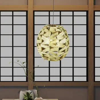 Тканый абажур в винтажном стиле, декоративная крышка потолочного светильника для