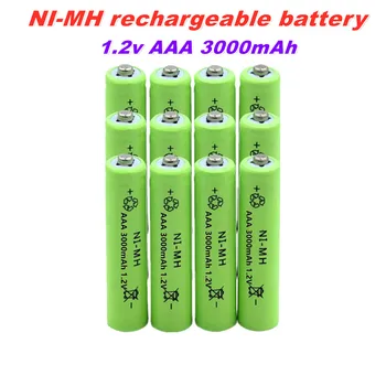 Аккумулятор 1,2 В NIMH AAA, аккумуляторная батарея 3000 мАч, ni-mh аккумуляторы, аккумуляторная батарея AAA для игрушки с дистанционным управлением