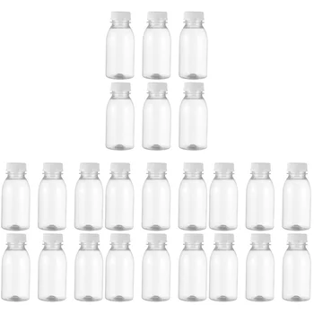 Бутылки для молока, многоразовые бутылки, крышки для воды, Маленькие пластиковые контейнеры для сыпучих продуктов, прозрачные пластиковые контейнеры для вечеринок для детей
