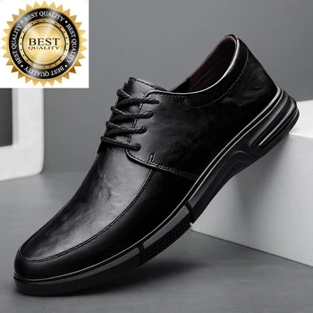 мужские туфли-оксфорды на шнуровке, официальная Классическая деловая офисная свадебная одежда, Элегантные повседневные мужские Zapatos из натуральной кожи