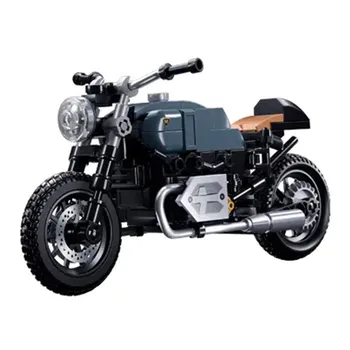2023 НОВАЯ модель мотоцикла RnineMS Строительные Блоки Наборы Кирпичей Классический Автомобиль Детские игрушки для детского подарка