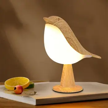 Светодиодная лампа Bird с регулируемой яркостью и цветовой температурой, без мерцания, креативной формы, Прикроватный столик, ночник, украшение спальни