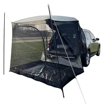 Автомобильный тент, навес от солнца, автомобильные палатки для кемперов, Большое пространство для 5-6 человек, легкий и компактный, с сумкой для хранения, практичный