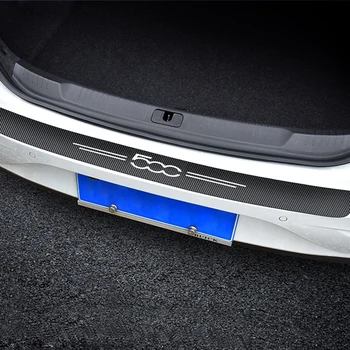 автомобильные наклейки из углеродного волокна в багажнике автомобиля 1шт для автомобиля Fiat 500 Автомобиль