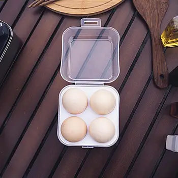Коробка для яиц с 2/4/6 сетками, Прозрачная Ударопрочная Переносная коробка для хранения яиц, защелкивающийся переносной футляр для пикника на открытом воздухе, футляр для яиц, коробка для яиц