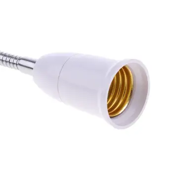 E27 светодиодная лампочка, держатель для лампы, гибкий удлинитель, адаптер-конвертер 30 см
