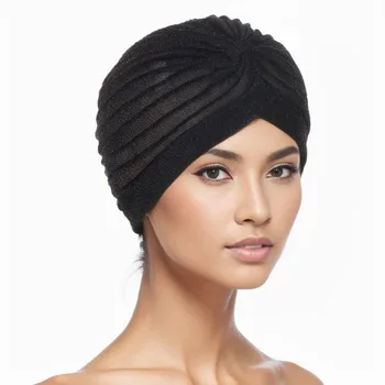 Женская мусульманская шапка-шарф, Индийская шляпа, яркий шелковый капюшон с капюшоном