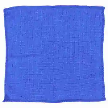 20шт впитывающего полотенца из микрофибры для мытья автомобиля, домашней кухни, чистой ткани для стирки синего цвета