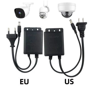 12 В 2A Водонепроницаемый источник питания постоянного тока, Антиокислительный для ip-камер видеонаблюдения, комплект Wi-Fi, переключатель монитора, штепсельный адаптер ЕС США.