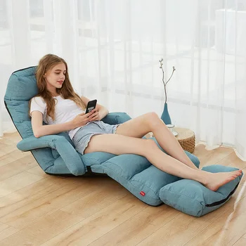 Складной шезлонг с тканевой обивкой в скандинавском стиле, Ленивый диван, кресло-шезлонг, Стильный Дизайн дивана, Мебель для гостиной, HY