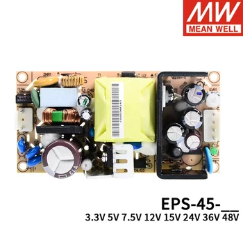 Серия MEAN WELL EPS-45 DC3.3V 5V 7.5V 12V 15V 24V DC36V 48V 45W с одним выходом постоянного тока Стабилизированный Импульсный Источник питания PCB