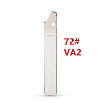 10 шт./лот 72 # VA2 VA2T 73# HU83 оригинальное лезвие для ключей Откидное неразрезанное Лезвие для автомобильных ключей Peugeot 307 407 Citroen Renault
