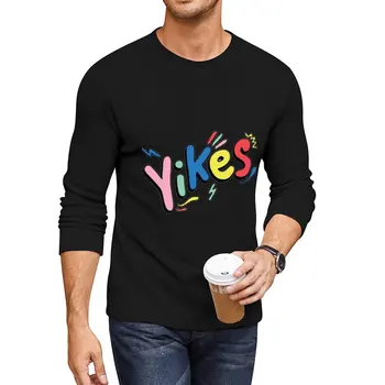 Новая футболка Eddy burback Merch Yikes Rainbow с длинными рукавами, быстросохнущая футболка, футболки для любителей спорта, пустые футболки, мужские футболки