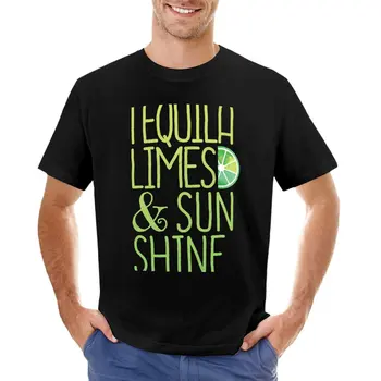 Футболка Tequila Limes & Sunshine, футболка оверсайз, быстросохнущая рубашка, мужские футболки
