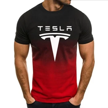 Повседневная футболка Tesla Ink 3D с цифровым принтом и круглым вырезом, дышащее и удобное специальное предложение на лето 2023