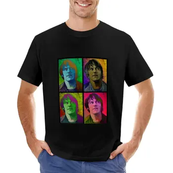 Футболка Elliott Smith в стиле поп-арт, футболки для мальчиков, футболка с коротким рукавом, винтажная одежда, забавные футболки для мужчин