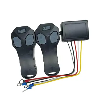 Беспроводной комплект дистанционного управления лебедкой Водонепроницаемый с индикаторной лампочкой 2 электрических пульта дистанционного управления для автомобиля с прицепом внедорожника UTV