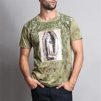 Винтажная мужская футболка с 3D принтом и круглым вырезом, окрашенная галстуком, уличная одежда, топы на каждый день, модная футболка с коротким рукавом, большие размеры