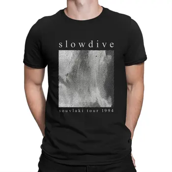 Slowdive Souvlaki Tour, пуловер, толстовка, мужская футболка, топы с круглым вырезом Backrock Band Slowdive Tour, футболка из 100% хлопка, забавная