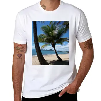 Новая футболка Palm Tree Palm Cove, кавайная одежда, футболки для любителей спорта, футболки для мужчин, хлопок