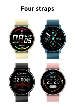 Смарт-часы для мужчин, женщин, леди, фитнес-трекер, спортивные умные часы, монитор сердечного ритма, водонепроницаемые часы для Android