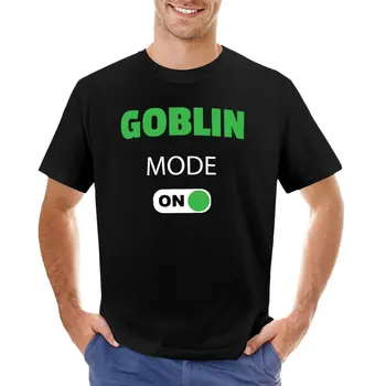 Режим Гоблина на меме - активирован режим гоблина, забавная футболка с мемом социального дистанцирования, летняя одежда, мужские футболки, повседневные стильные
