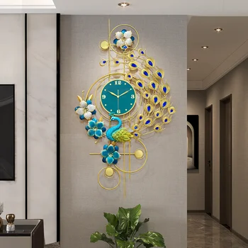 Большие дизайнерские настенные часы, Роскошные минималистичные Стильные Тихие Креативные Золотые эстетические часы, Подходящие для украшения гостиной