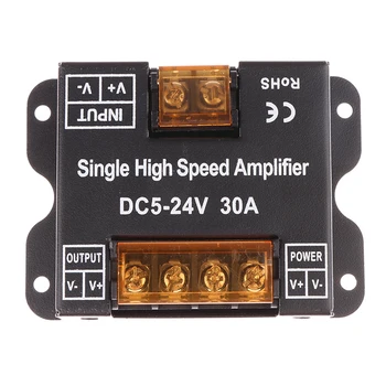 Контроллер светодиодного Усилителя постоянного тока 5V-24V Одноцветный/RGB/RGBW/RGBWWW RGB + CCT 30A/CH Strip Power Repeater