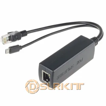 Активный PoE-разветвитель Micro USB для питания по Ethernet от 48 В до 5 В 2.4A для Raspberry Pi