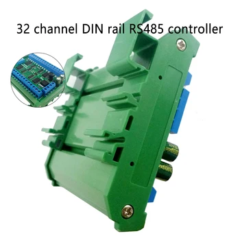 32-канальная коробка на DIN-рейке, износостойкий транзисторный контроллер.