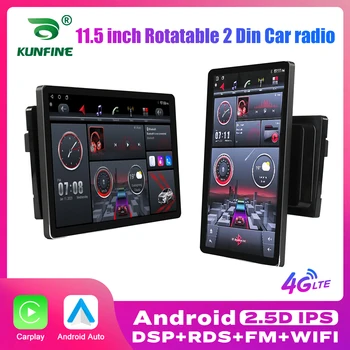 Автомобильный радиоприемник с 11,5-дюймовым поворотным вертикальным экраном 2 Din Android Мультимедийный DVD-плеер GPS-навигация Авторадио Carplay Android Auto