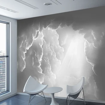Очистите и приклейте обои Accept Modern Clouds Sky Walpapers для гостиной, приклейте обои для домашнего декора, самоклеящиеся фрески