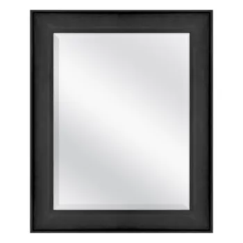 Настенное зеркало X 28 дюймов, Черное