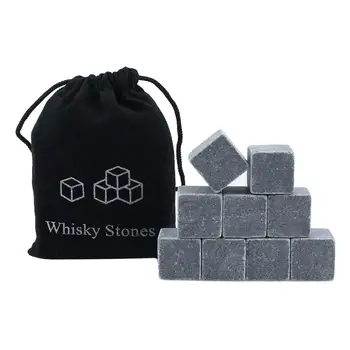 9 камней для виски, многоразовые кубики льда, охлаждающие камни для многократной заморозки