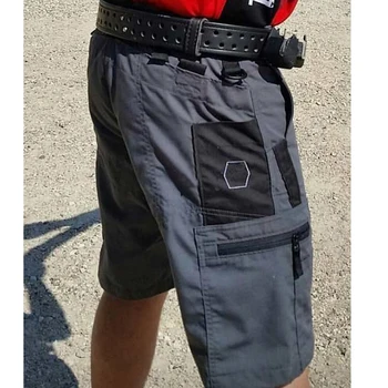 Летние мужские военно-тактические шорты с несколькими карманами, пятиточечные брюки-карго, мужские износостойкие камуфляжные брюки для скалолазания на открытом воздухе