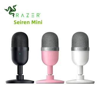 Конденсаторный микрофон Razer Seiren Mini USB, Ультракомпактный потоковый микрофон с суперкардиоидным звукоснимателем, розовый микрофон